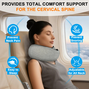 Good Quality Memory Foam Travel <b>Pillow</b>-Adjustable, Skin Friendly and Portable Neck Support - Product Image 6