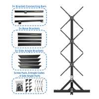 Ventilateur Holographique 3D Publicitaire Commercial 60CM, Hologramme à l'Œil Nu 1*3 Assemblé avec Support au Sol, Affichage WiFi et Bluetooth