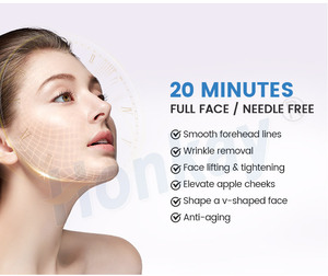 Appareil de beauté portable EMS RF 2026 sans <span class=keywords><strong>injection</strong></span> pour lifting du <span class=keywords><strong>visage</strong></span>, élimination des rides, raffermissement de la peau, anti-âge et remodelage du <span class=keywords><strong>visage</strong></span> en <span class=keywords><strong>V</strong></span> - Product Image 5