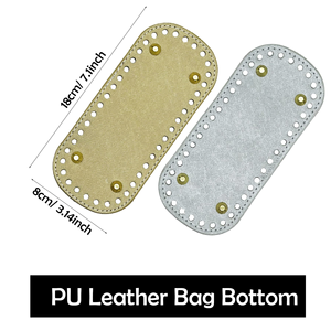 DIY Handwoven Cross Pattern Bag Base 22*10cm Oval Sewing Accessory 1mm Thickness in Stock - Product Image 2