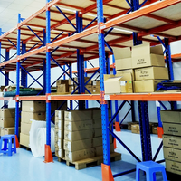 Étagère à palettes empilable en acier robuste pour entrepôt, rayonnage industriel pour stockage de marchandises, taille personnalisée, étagère de stockage commerciale