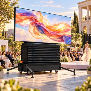 จอ LED เคลื่อนที่แบบ All-in-One พร้อมล้อ ประกอบสำเร็จแล้ว ใช้งานได้ทันทีแบบ Plug-and-Play สำหรับเช่าจัดงานกลางแจ้งเชิงพาณิชย์ - Product Image 3