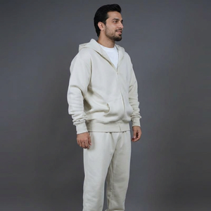 Track Suit Casual Wear Reguler Fit Men'S Tracksuits 2 Pieces Zup-Up Hoodie and Jogger Pants <b>Set</b> for Men With <b>Coffs</b> - Product Image 1