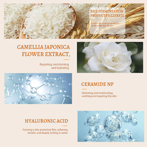 Crema de arroz orgánica de 50g personalizada 2025 con ingredientes de ácido hialurónico, gran oferta, crema hidratante suavizante reparadora de colágeno - Product Image 2