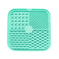 Tapis de léchage pour animaux de compagnie, tapis de léchage en silicone pour chien à alimentation lente, 4 en 1, tapis d'alimentation interactif multi-formes, approvisionnement personnalisé B2B