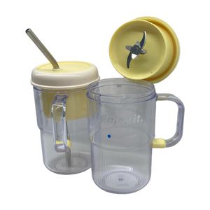 Портативный высокоскоростной Блендер с 6 лезвиями, 20000 об./мин, Двойная Батарея 1300 мАч, 60 Вт, набор соковыжималок из нержавеющей стали, 2 шт., USB-источник - Product Image 6