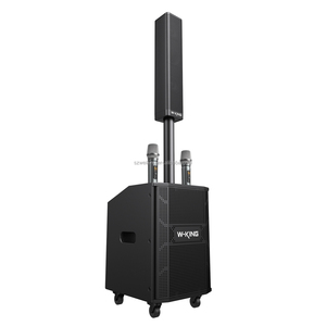 W-KING K22 Système de sonorisation portable sans fil pour karaoké avec haut-parleur 5.4 et colonne sonore détachable sur chariot, puissance de sortie 300-500W, appairage TWS - Product Image 1