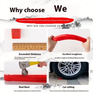 Éventail de danse Tai Chi en gros d'usine, éventail circulaire de Kung Fu pour enfants et adultes, éventail rouge en bambou peint et plastique pour les arts martiaux - Product Image 4