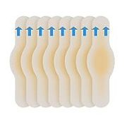 Almohadillas para el talón pequeñas con forma de reloj de 6 x 1,7 cm