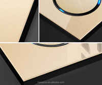 UK 13A Standard panneau en verre trempé interrupteurs prises pour les maisons lumière modulaire USB gang cover