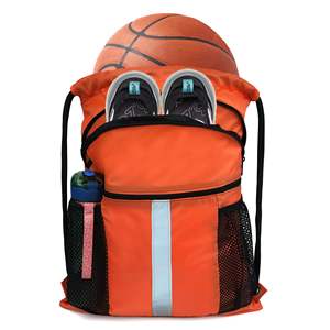 Mochila de Cuerda Resistente al Agua, Mochila con Cordón para Playa, Gimnasio, con Compartimento para Zapatos, para Fútbol, Baloncesto, Natación, Muestra Gratis - Product Image 1