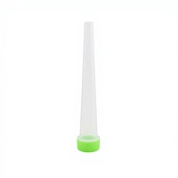 Tube de stockage en plastique résistant aux enfants de 98 mm et 120 mm, fermeture par poussée et rotation, solution d'emballage personnalisée avec logo couleur