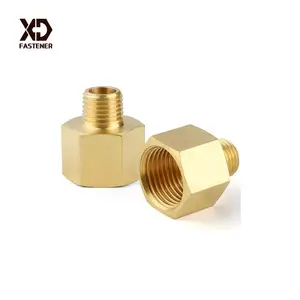 Adaptateur réducteur de raccord de tuyau en laiton <span class=keywords><strong>1</strong></span>/<span class=keywords><strong>4</strong></span> "<span class=keywords><strong>filetage</strong></span> mâle <span class=keywords><strong>NPT</strong></span> à <span class=keywords><strong>1</strong></span>/2" <span class=keywords><strong>filetage</strong></span> femelle <span class=keywords><strong>NPT</strong></span> raccord de tuyau droit mamelon hexagonal coupleur rapide - Product Image 1