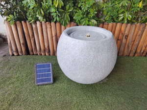 <span class=keywords><strong>Fontaine</strong></span> sphérique <span class=keywords><strong>solaire</strong></span>, <span class=keywords><strong>fontaine</strong></span> extérieure en résine avec panneau <span class=keywords><strong>solaire</strong></span> pour la décoration de jardin, patio et cour - Product Image 1