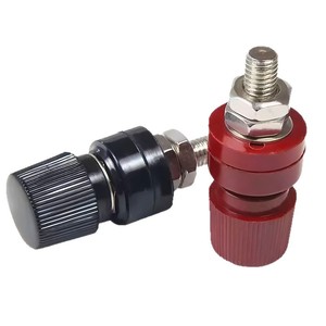 Screw <b>Terminals</b> 333 Type Brass Red Black For Generator Welder Inverter Connection - Product Image 1