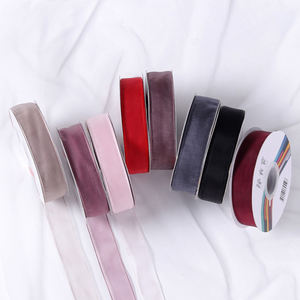 100% البوليستر الساتان الأورجانزا شريط حرير اليد مصبوغ الشيفون الشريط لكعكة مربع التفاف - Product Image 2