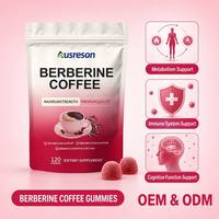 Kopi Pelangsing Organik Berberine/Kunyit OEM/ODM Ausreson, Bubuk Instan, Suplemen Diet Metabolisme, Kopi Berberine