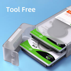 MAIWO <span class=keywords><strong>2</strong></span> Bays alat gratis <span class=keywords><strong>2</strong></span>.5 "SATA HDD / SSD kandang eksternal Hard Disk Drive kotak casing K1042 - Product Image 2