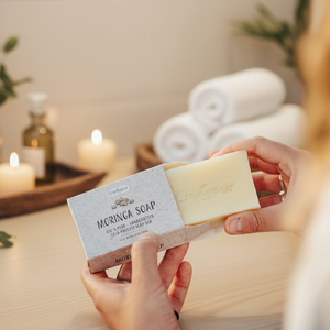 Savon artisanal végétalien Klariza Sprl, biologique, naturel, blanchissant, anti-acné, pour tous types de peau, boîtes à savon, coupe-savon - Product Image 1