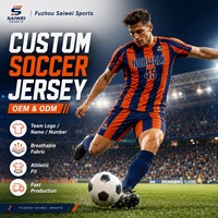 Uniforme de Fútbol Personalizado con Emblema del Equipo, Transpirable, de Poliéster, para Partidos de Fútbol
