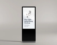 Pantalla Publicitaria de 70 Pulgadas con Soporte de Pie, Pantalla Táctil Infrarroja, Animación y Gráficos con SDK Habilitado para Uso en Interiores, Centros Comerciales