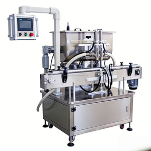 Machine de remplissage automatique à pompe à engrenages 4/6/8/10 têtes pour liquides, pour pots, bouteilles et sachets de 50 à 1000 ml - Eau pure, huile, miel - Product Image 1