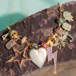 Gemnel 925 Silver Fatima Hand Pendant <b>Necklace</b> - Genuine Opal & Gold Plated Charm - Trendy <b>Spiritual</b> Jewelry - Product Image 5