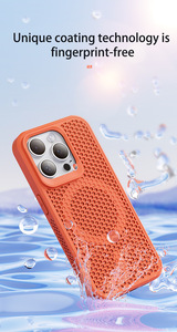 Funda Protectora para Teléfono con Disipación de Calor en Forma de Panal de Abeja de Alta Calidad al por Mayor para iPhone 16 Pro Max - Product Image 3