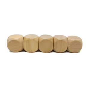 Klassisches Design Runde Ecke Holz würfel für Brettspiel 12mm-80mm Holz Blank Würfel - Product Image 1