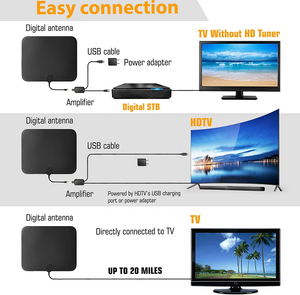 <span class=keywords><strong>Antena</strong></span> <span class=keywords><strong>de</strong></span> TV Interior <span class=keywords><strong>de</strong></span> Buen Rendimiento <span class=keywords><strong>de</strong></span> 30dBi para TV DVB-T, <span class=keywords><strong>Antena</strong></span> Digital HDTV <span class=keywords><strong>de</strong></span> Recepción Gratuita - Product Image 5