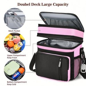 Custom Eco-Friendly Reusable <b>Lunch</b> <b>Bags</b> <b>Women</b> Men Large Insulated Leakproof Cooler <b>Bag</b> <b>for</b> Work Picnic & Beach - Product Image 3