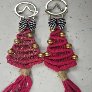 Decorazioni Natalizie in Macramè Personalizzate, Ornamenti Boho Fatti a Mano per Albero di <span class=keywords><strong>Natale</strong></span> - Product Image 1
