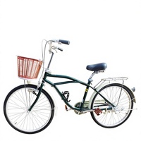 Sepeda Kota Gaya Retro Jepang 26 inci Rangka Baja Karbon Ringan Rem V Ganda
