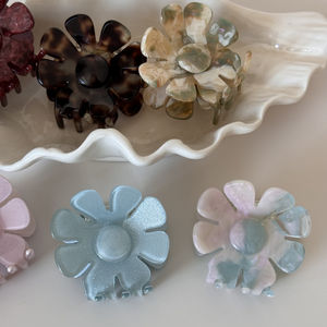 DOWELL vente en gros élégant 3D fleur <span class=keywords><strong>pince</strong></span> à cheveux <span class=keywords><strong>pour</strong></span> les femmes Style Simple <span class=keywords><strong>chignon</strong></span> porte-requin <span class=keywords><strong>pince</strong></span> filet de dentelle <span class=keywords><strong>pour</strong></span> perruque - Product Image 3