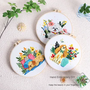 <span class=keywords><strong>Kit</strong></span> de <span class=keywords><strong>bordado</strong></span> de perro hecho a mano DIY para <span class=keywords><strong>Amazon</strong></span> gran oferta tela de algodón Original nuevo diseño de <span class=keywords><strong>bordado</strong></span> estéreo <span class=keywords><strong>bordado</strong></span> - Product Image 4