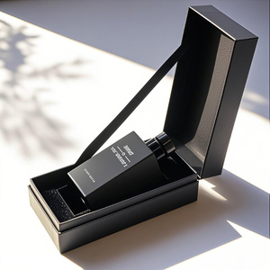 Luxury Mens Empty Perfume Spray <b>Bottle</b> Clear Crimpless Pump Square 30ml 50ml 100ml Glass Perfume <b>Bottle</b> with Gift <b>Box</b> - Product Image 2