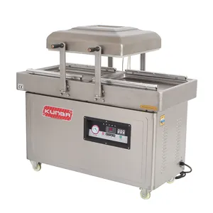 Easy to control flat type duo chamber food vacuum packing machine