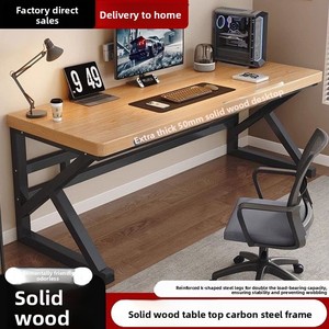 <span class=keywords><strong>Escritorio</strong></span> de Computadora para Dormitorio u Oficina, Minimalista, para Dos Personas, para Deportes Electrónicos, con Superficie de Madera Sólida Reforzada y Engrosada - Product Image 2