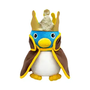 XUX 23CM Nouveau Super Mario Bros Pingouin En Peluche Jouets avec Cape Amovible Enfants Cadeau Dessin Animé Film Figure En Gros