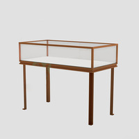 Vitrine de présentation de bijoux haut de gamme Sundo avec éclairage LED, matériaux écologiques, dos en verre/miroir pour les magasins de détail