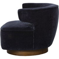 Canapé d'appoint moderne à base rotative à 360 degrés, fauteuil de lecture surdimensionné capitonné pour la maison, le bureau, la chambre à coucher, le salon - Style détente