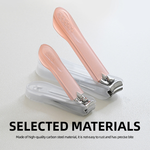 <span class=keywords><strong>Coupe</strong></span>-<span class=keywords><strong>ongles</strong></span> en acier au carbone rose personnalisé, toucher confortable, lame tranchante, 2 pièces, outils de beauté, emballage en boîte cadeau, usage quotidien, CE - Product Image 4