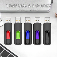 Clé USB 16 Go - Clé USB en plastique pour PC/Mac/Ordinateur de bureau/Ordinateur portable et consoles de jeux