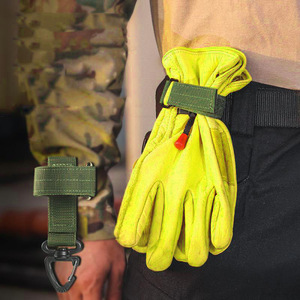 Tactical Nylon Webbing Clip With Carabiner Hook For Outdoor Gear Storage Backpack Belt Mounting Accessory - Product Image 2
