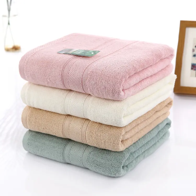 Towels Cotton OEM High Quality Premium Bamboo Cotton Bath Towels Natural Ultra Absorbent