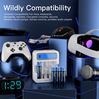 Chargeur de batterie au lithium USB Hixon 1,5 V AA/AAA, sortie portable, compatible prise AU, électronique fabriqué en Chine