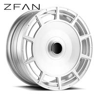 Jantes en alliage forgé monobloc ZFAN 18-24 pouces 6061-T6 à rayons multiples, finition argent brillant, pour mise à niveau Mercedes Maybach Classe S