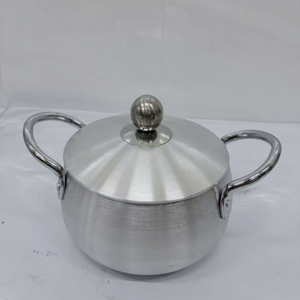 Batterie de cuisine 5 pièces en aluminium non revêtu, style chinois, pour cuisinière polyvalente, casseroles profondes à large ouverture pour mijoter et braiser – Meilleures ventes - Product Image 6