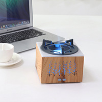 Diffuseur de flamme ultrasonique 400 ml, arrêt automatique, brume silencieuse, humidificateur aromathérapeutique pour chambre à coucher, yoga, spa, diffuseur d'arômes