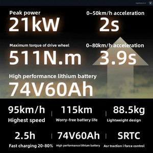 Nouvelle Moto Électrique Tout-Terrain Suron Ultra Bee 2026 21KW 74V 60Ah Disponible – Ultra Bee avec Street <span class=keywords><strong>Kite</strong></span>-bike VTT - Product Image 3